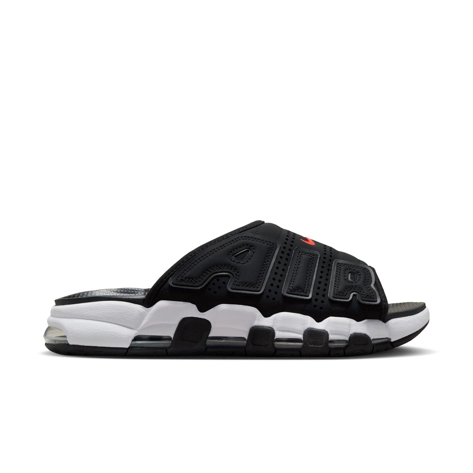 Nike Air More Uptempo Black/White/Clear Men's Slide - Hibbett | City Gear